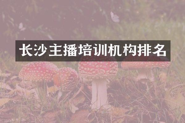 长沙主播培训机构排名