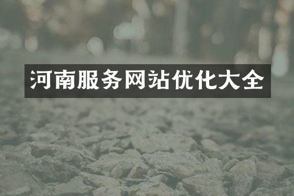 河南服务网站优化大全