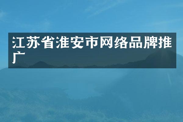 江苏省淮安市网络品牌推广