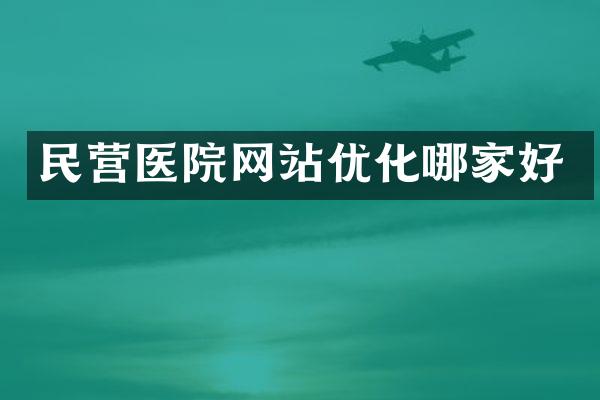 民营医院网站优化哪家好
