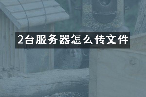 2台服务器怎么传文件