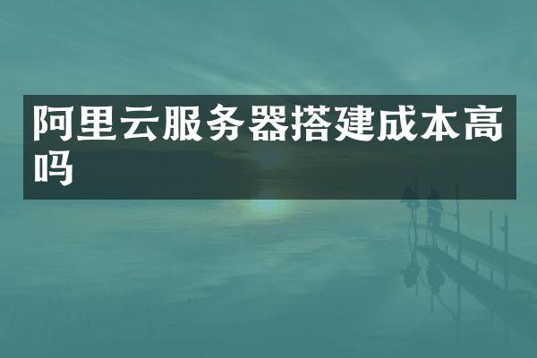阿里云服务器搭建成本高吗
