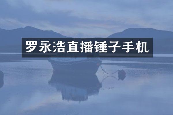 罗永浩直播锤子手机