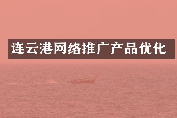 连云港网络推广产品优化