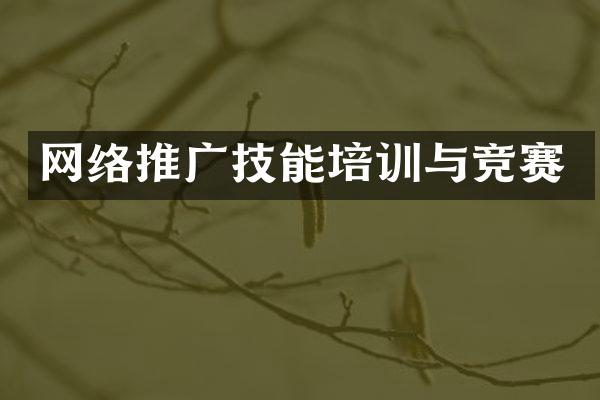网络推广技能培训与竞赛