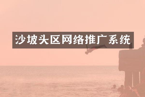 沙坡头区网络推广系统