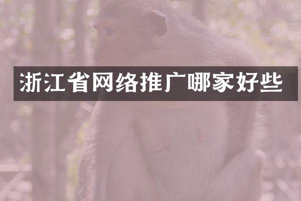 浙江省网络推广哪家好些