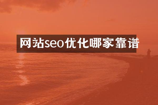 网站seo优化哪家靠谱