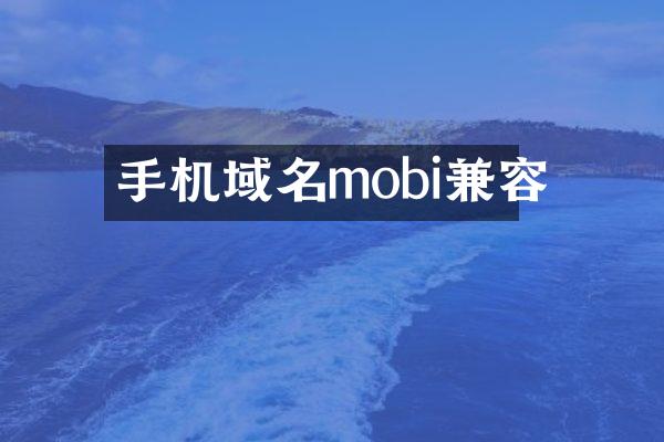 手机域名mobi兼容