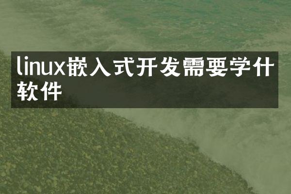 linux嵌入式开发需要学什么软件