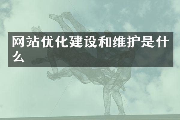 网站优化建设和维护是什么