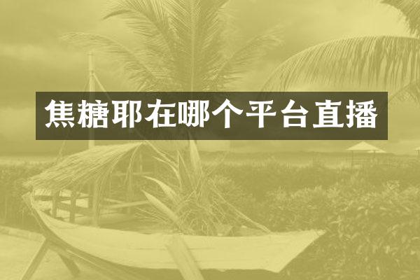 焦糖耶在哪个平台直播
