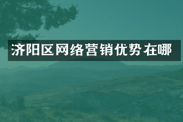济阳区网络营销优势在哪