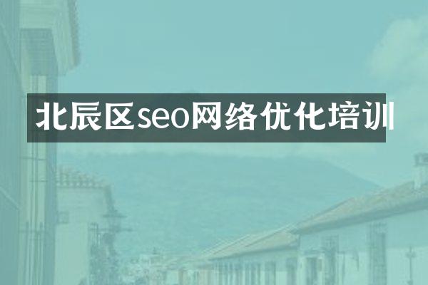 北辰区seo网络优化培训