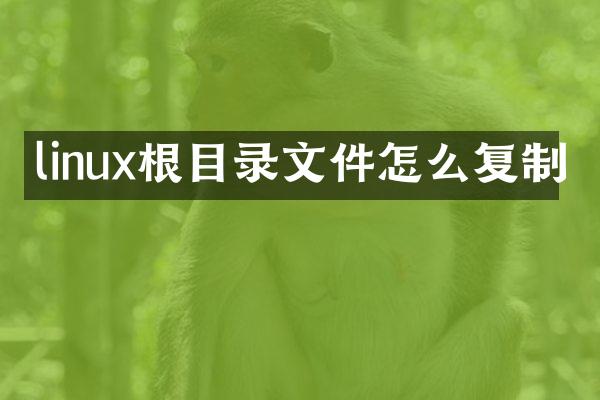 linux根目录文件怎么复制