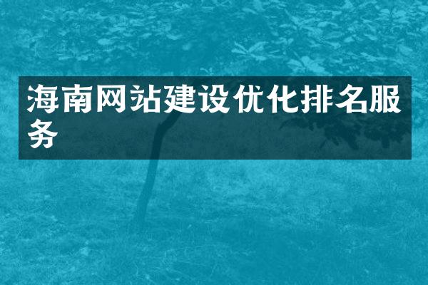海南网站建设优化排名服务