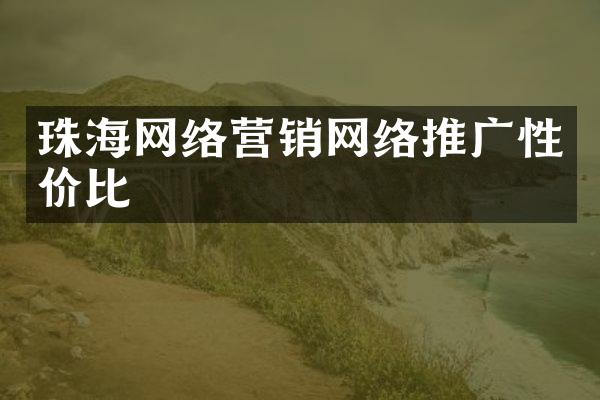 珠海网络营销网络推广性价比