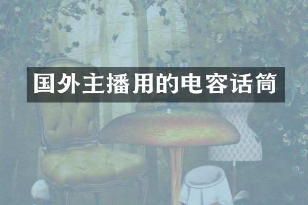 国外主播用的电容话筒