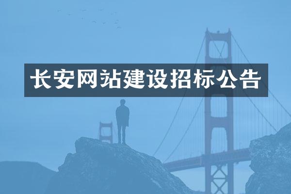 长安网站建设招标公告