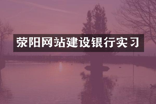 荥阳网站建设银行实习
