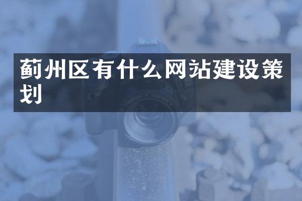 蓟州区有什么网站建设策划