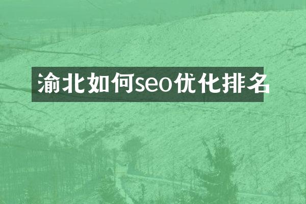 渝北如何seo优化排名