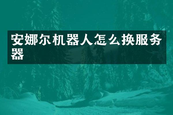 安娜尔机器人怎么换服务器