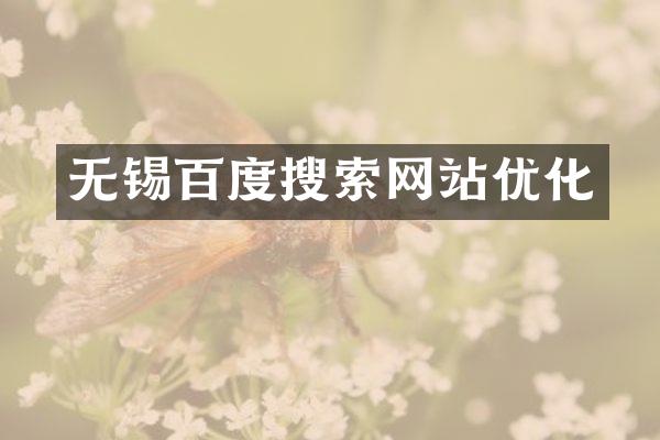 无锡百度搜索网站优化