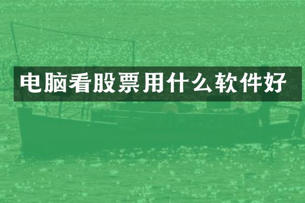 电脑看股票用什么软件好
