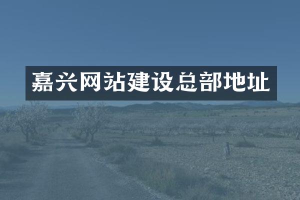 嘉兴网站建设总部地址