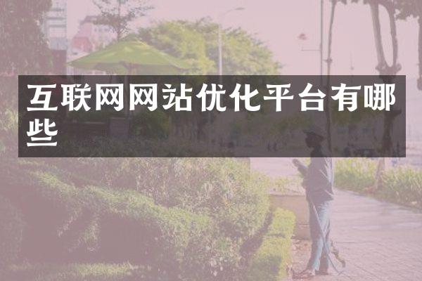 互联网网站优化平台有哪些