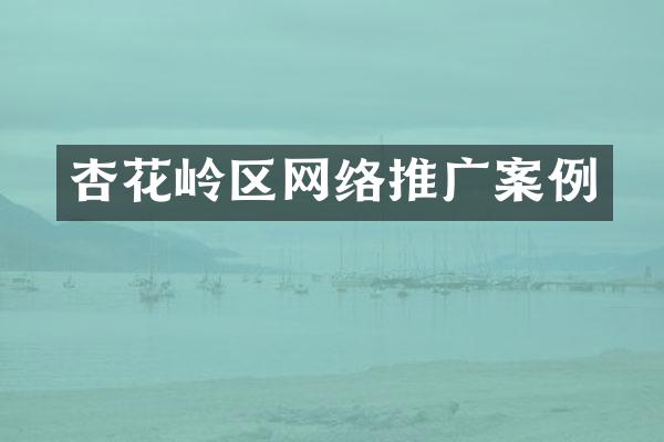 杏花岭区网络推广案例