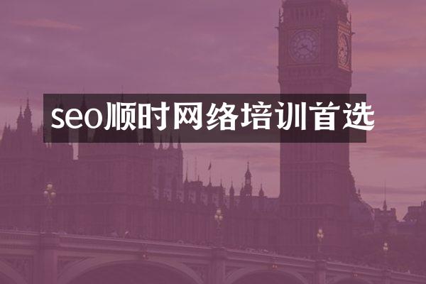 seo顺时网络培训首选