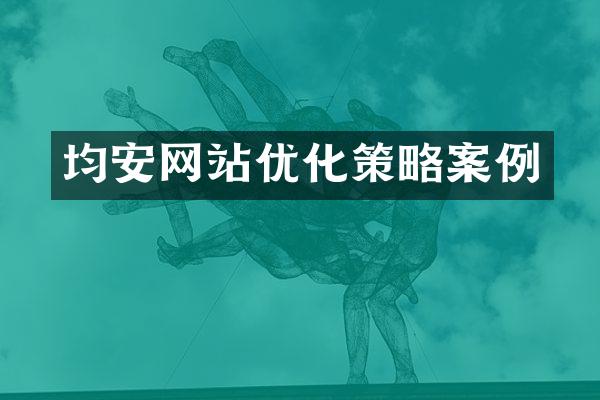 均安网站优化策略案例