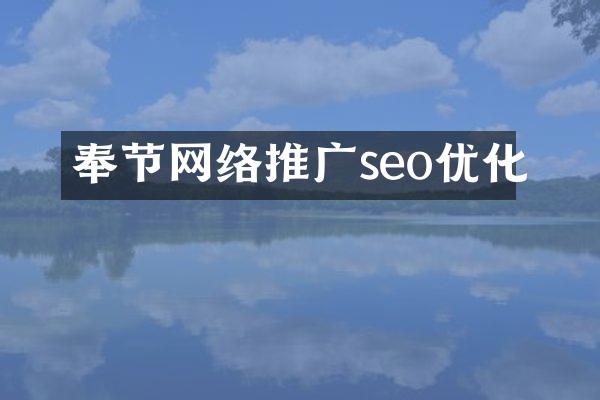 奉节网络推广seo优化
