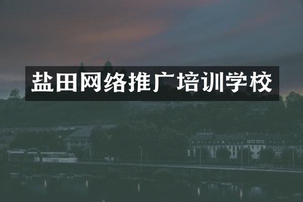 盐田网络推广培训学校
