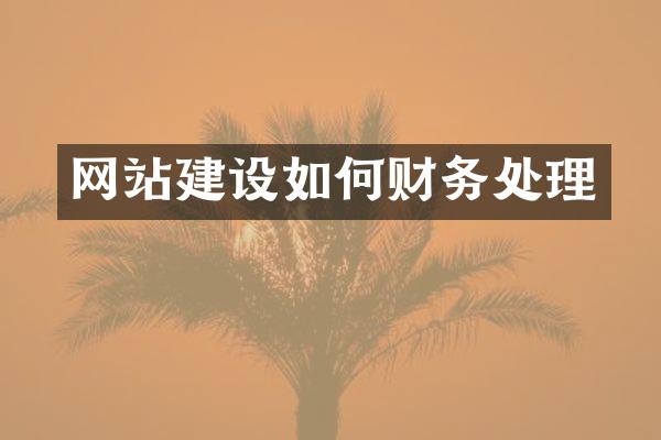 网站建设如何财务处理