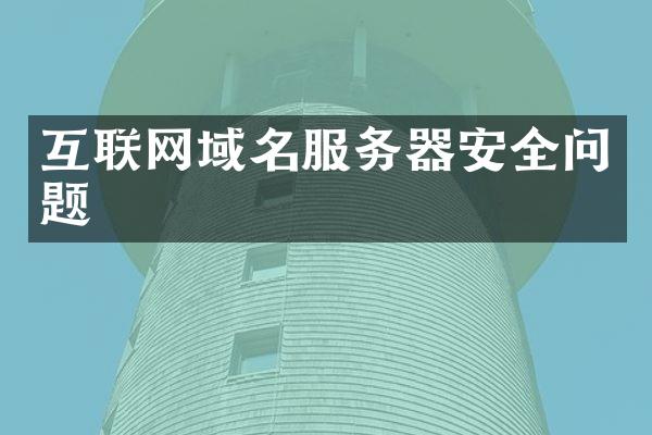 互联网域名服务器安全问题