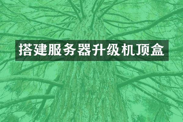 搭建服务器升级机顶盒