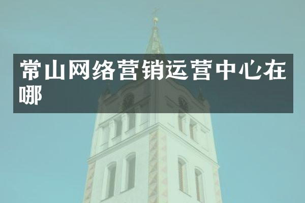 常山网络营销运营中心在哪