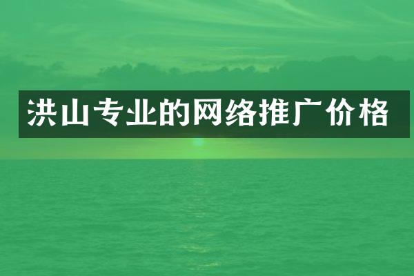 洪山专业的网络推广价格