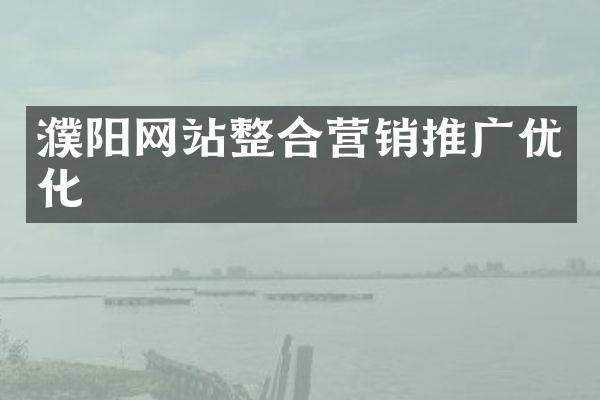 濮阳网站整合营销推广优化