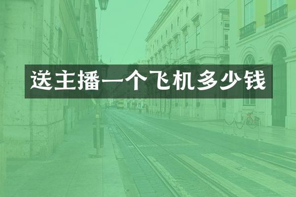 送主播一个飞机多少钱