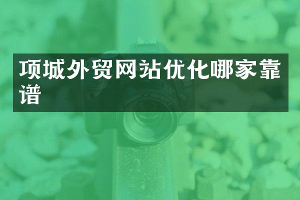 项城外贸网站优化哪家靠谱