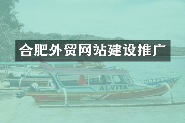 合肥外贸网站建设推广