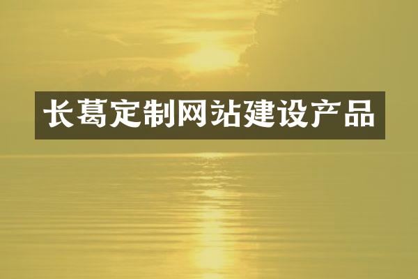 长葛定制网站建设产品