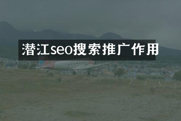潜江seo搜索推广作用