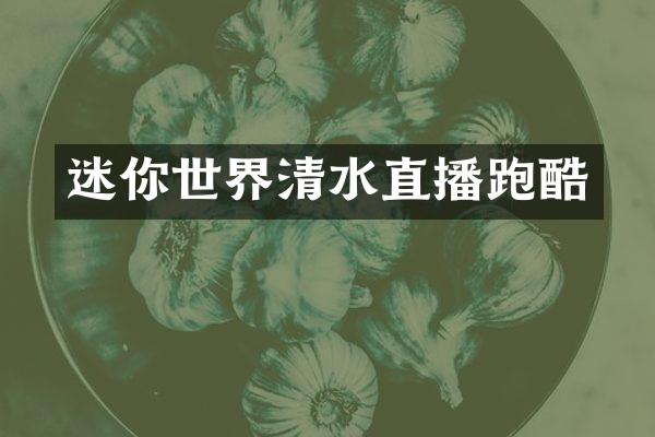 迷你世界清水直播跑酷