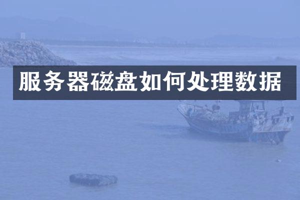 服务器磁盘如何处理数据