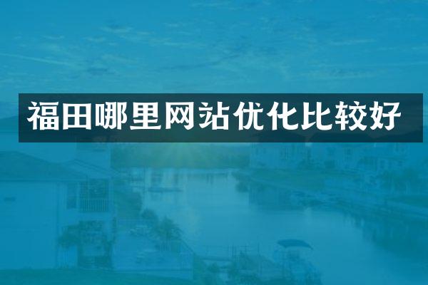 福田哪里网站优化比较好